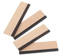 CLISPEED 4Pcs Acoustic Guitar Wooden Bridge Saddles Stable Folk Guitar Sound Tailpiece Bridge Replacement for Dobro Classic and DIY Instruments