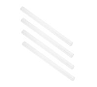 CLISPEED 4pcs Acrylic Mahjong Tile Racks with Slot for Thickness Measurement Portable U-shaped Domino Holders and Pushers Travel-friendly Mini Rulers for Stable Mahjong and Domino Games