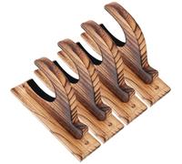 CLISPEED 4pcs Anime Bracket Wall Mount Stand Wooden Display Rack Wall Organizer