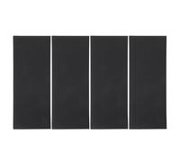 CLISPEED 4pcs Anti-Slip Shoe Sole Protector Stickers, Silicone Self-Adhesive Sole Protectors, Black 100x270mm for High Heels, Cowboy Boots, Walking on Slick Surfaces