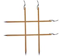 CLISPEED 4pcs Bamboo Calligraphy Brush for Beginners, Soft Flexible Bristle | Brown Polished Finish, Long Handle Lanyard, Low Ink Use, Precise Strokes for Silk and Ink Stones