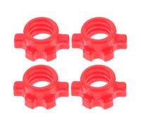 CLISPEED 4pcs Barbell Nut Spinlock Collars Dumbbell Screw Lock Clamps Fitness Barbell Clip Accessories for Weightlifting Gym Workout Safety Lock Compatible with Standard Bars