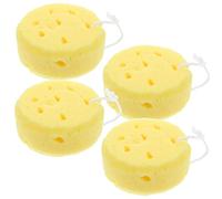 CLISPEED 4pcs Bath Sponges Scrubbers for Body Gentle Massage Honeycomb Structure Strong Water Absorption Rich Generation Suitable for Adults