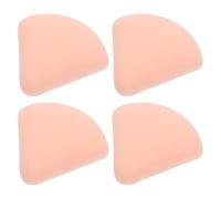 CLISPEED 4pcs Beauty Makeup Puff Handheld Makeup Travel Tool Pink Pu Sponge Simple to Use Strong Grasping Power for Travel and On-the-go Application