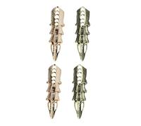 CLISPEED 4pcs Bendable Alloy Knuckle Rings Stylish Joint Finger Rings for Women Creative Metal Fashion in Gold and Antique Bronze Comfortable Festival Party Accessories