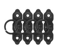 CLISPEED 4Pcs Black Iron Kitchen Cabinet Pulls 7X3.7Cm Heavy-Duty Drawer Handles for Wardrobe, Workbench Bathroom Cupboard Hardware
