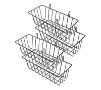 CLISPEED 4pcs Black Iron Rabbit Feeder Rack Capacity Hay Holder for Bunny Cage Suitable for Rabbits Hamsters Guinea Pigs and Small Animals