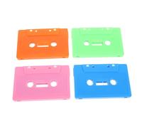 CLISPEED 4pcs Blank Retro Cassette Tapes for Recording DIY Crafts Vintage Audio Tape Shells for Party Favors Wall Art Decoration Birthday Wedding Keepsakes