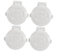 CLISPEED 4pcs Button Security Locks for Washing Machine Car Key Start Protection Covers Button Protective Guards for Home Appliance Safety Switch Easy Install and Remove Firm Adhesion