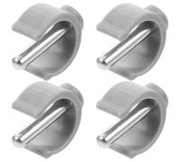 CLISPEED 4pcs C-Shape Buckle Clips Walker Accessories Pp and Iron Material Sturdy Connection Enhanced Safety for Outdoor Walking Daily Use Suitable for Disabled Users