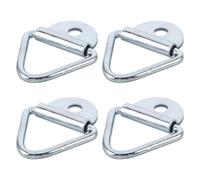 CLISPEED 4pcs Carbon Steel Car Tow Hook D Ring Trailer Tie down Anchors Truck Van Cargo Fixing Hooks for Automotive Trailer and Rv Load Securing