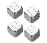 CLISPEED 4pcs Dice Style Car Tire Valve Stem Caps Resistant Stainless Steel Bike Tyre Dust Caps Valve Covers Lightweight and Portable