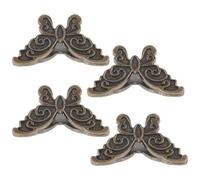 CLISPEED 4pcs Document Binder Clips Butterfly Journal Clip Zinc Alloy Unique Innovative Design for Clipping Photos and Papers for Office Use