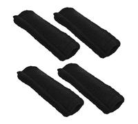 CLISPEED 4pcs Double-sided Billiard Cue Burnisher Cloth for Snooker and Pool Soft Washable Shaft Cleaner and Polisher Cue Stick Maintenance Tool for Carbon Composite Shafts