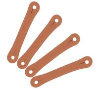 CLISPEED 4pcs Drumstick Control Clips Leather Non-Slip Grip Straps for 5A 7A Drumsticks Drummer Finger Holder Auxiliary Tool for Beginner Drum Practice Random Color Random Color