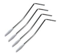 CLISPEED 4pcs Electric Guitar Tremolo Arm Whammy Bar Crank Lever 5mm Diameter White Plastic and Iron Portable Non-deformation for Electric Guitar Tremolo Bridge System