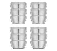CLISPEED 4pcs Extended Axe Handle Wedge Kit in Silver Iron for Secure Fixation and Versatile Application, Suitable for Hammer Heads and Mallet Handle Repairs in Carpentry Projects