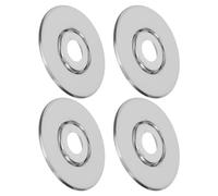 CLISPEED 4pcs Fire Sprinkler Escutcheon Plate Dn15 Protective Cover Trim Ring Fire Sprinkler Hood Decorative Skirt for Ceiling Heads Retrofit Installation