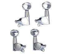 CLISPEED 4pcs Fully Enclosed Knob Ukulele String Tuning Pegs Replacement Head Knobs for Ukulele Peg Part