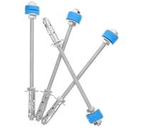 CLISPEED 4pcs Galvanized Iron Wedge Anchors Hvac Indoor Unit Hanging Rods for Silent Vibration Dampening Strong Industrial Ceiling Support for Central Air Duct Machine Fastening