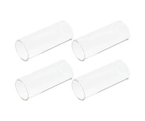 CLISPEED 4pcs Glass Guitar Slide Set for Bass and String Instruments, Tone Enhancement and Minimizing Finger Fatigue, for Blues Music Improvisation, Suitable for Beginners and Professionals