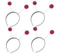 CLISPEED 4pcs Glitter Balls Headbands for Women for Halloween Cosplay and Party Accessories Lightweight Hair Hoops Foam
