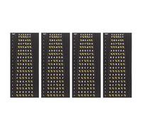 CLISPEED 4pcs Guitar Fretboard Stickers for Electric Guitar Pvc Material with Simple Application and Removal Sturdy Scale and Chord Note Labels for Beginner Learners Practice