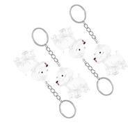 CLISPEED 4pcs Hair Collection Souvenir Box for Dog Owners Pet Hair Memorial Keepsake Box Charm Bag Pendant Keychain Puppy Keepsake