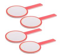 CLISPEED 4pcs Handheld Double-sided Dry Erase Scoreboards Portable Blank Whiteboards for Sports Judges Voting Competitions Classroom Activities