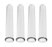CLISPEED 4pcs Hydroponic Test Tubes Hydroponic Flower Vase Set for Event Decor PC Plastic Sleek Modern Design Versatile for Monitoring Plant Root Growth