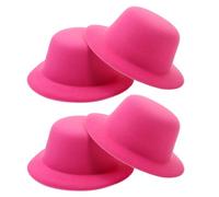 CLISPEED 4pcs Kawaii Tiny Top Hats Mini DIY Small Hats for Dolls Pets Craft Decoration Festival Accessory