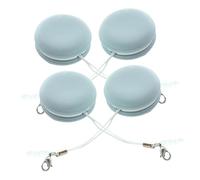 CLISPEED 4pcs Macaron Shape Screen Cleaning Cloths for Electronics Portable Eye Wipes with Lanyard for Phones Tablets Laptops Anti-Fingerprint and Stain Removal Microfiber Scrubbers