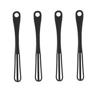 CLISPEED 4Pcs Manual Hand Push Egg Whisks Lightweight Kitchen Whisk Blender for Mixing Eggs Whipping Cream Beating Butter Easy Control with Hanging for Baking and Cooking
