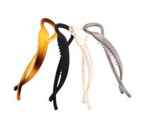 CLISPEED 4pcs Matte Plastic Twist Hair Clips Strong Grip Banana Ponytail Barrette for Women Non-slip Vintage Hair Styling Accessories for Secure All-day Hold at Parties Festivals