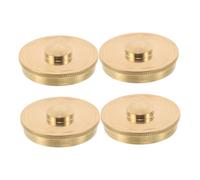 CLISPEED 4pcs Metal French Horn Bottom Valve Caps Detachable Replacement Covers Secure Fit Repair Parts for Students and Professionals Enhance Sound Quality Instrument Maintenance