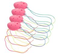 CLISPEED 4Pcs Mini Ocarina for Beginners Practice Musical Instrument Pink Gift with Precise Molding Craftsmanship Easy to Learn and Play