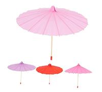CLISPEED 4pcs Miniature Colorful Mini Umbrella for DIY Painting Hand Painted Kindergarten Ornaments Creative Photo Props and Party Decorations Craft Gift
