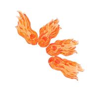 CLISPEED 4Pcs Miniature Flame Effect Models Fire Punch Accessories Figures for Safe and Interactive Stem Play for Creative Storytelling