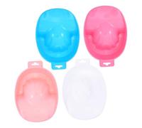 CLISPEED 4pcs Nail Color Removing Bowl Manicure Soaker Bowl 6.68x4.72x1.85in Pp Material Simple Appearance Environmentally Friendly Beauty Salon DIY Manicure Spa Tool for Hand and Cuticles