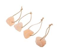 CLISPEED 4pcs Natural Mountain Salt Lick Blocks Mineral Salt Block for Horses Deer Cows Livestock for Farm and Pasture