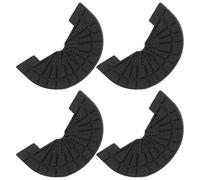 CLISPEED 4pcs Non-Slip Rubber Heel Pads for Shoes and Boots, 4mm Thick Self-Adhesive Sole Protectors with Skid Resistance and Easy Maintenance for DIY Shoe Repair and Outdoor Activities