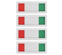 CLISPEED 4pcs Office Status Sign Doorplate Meeting Do Not Disturb Sign Acrylic Highly Visible Not Easy to Fade Slider for Conference Rooms and Offices