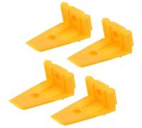 CLISPEED 4pcs Plastic Tire Changer Jaw Protectors for Automotive Tire Machine Wheel Rim Clamp Covers Accessories for Workshop