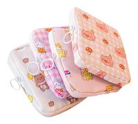 CLISPEED 4pcs Portable Sanitary Holder Set Made of Polyester, Small Size and Chic Design for Daily Use, Suitable for Both Outdoor and Indoor, Women Accessory for Convenient