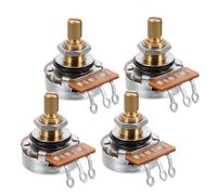 CLISPEED 4pcs Potentiometer Knob Guitar Control Knob Linear Taper Volume Shaft for Electric Guitar Bass Volume and Tone Potentiometer Parts Replacement