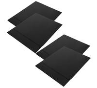 CLISPEED 4pcs Privacy Desk Dividers for Student Desks in Classrooms, Black Plastic Partitions with Stable Protection and Wipe-clean Surfaces, for Solo Learning Spaces and Testing