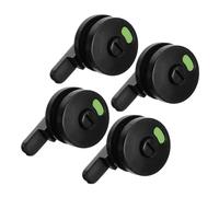 CLISPEED 4pcs Privacy Indicator Bathroom Stall Locks Durable Resistant Nylon Public Toilet Partition Door Lock with Occupied Vacant Sign for Restrooms in Airports Stations Malls and Offices