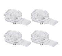 CLISPEED 4pcs Proof Lock Pet Door Lock Acrylic Door Latch with Simple Installation Blocking Access and Closet Safety