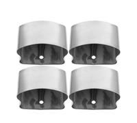 CLISPEED 4pcs PVC Handrail End Caps for Staircase Steps with Soft Touch and Enhanced Safety, Outdoor and Indoor Stair Rail Fittings, Sturdy Guardrail Tube Covers for Home Banisters