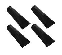 CLISPEED 4pcs Refillable Travel Bottles for Toiletries with Leakproof Design and Sl loss Finish, 200ml Black Pe Soft Tubes for Skincare and On-the-go Routines